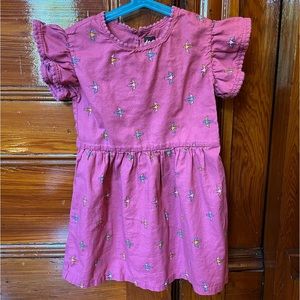 Tea Collection Crochet Trim Dress - Size 5